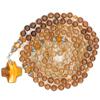 GARNET, HESSONITE, mala, japa, mantra, prayer beads, sanskrit, chanting