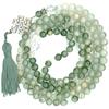 QUARTZ, rutilated. mala, japa, mantra, prayer beads, sanskrit, chanting